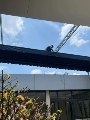 Thi công bạt kéo ngoài trời ở Thanh Hoá