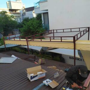 Bạt kéo che nắng ngoài trời ở Thanh Hoá