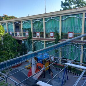 Bạt che nắng tự cuốn trường học ở Thanh Hoá