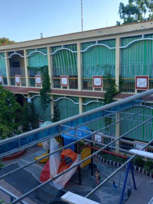 Bạt che nắng tự cuốn trường học ở Thanh Hoá