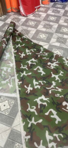 Vải bạt dù rằn ri quân đội