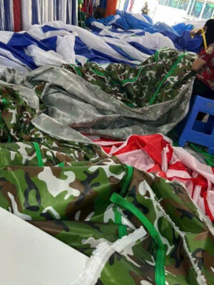 Xưởng cung cấp may vải bạt dù quân đội