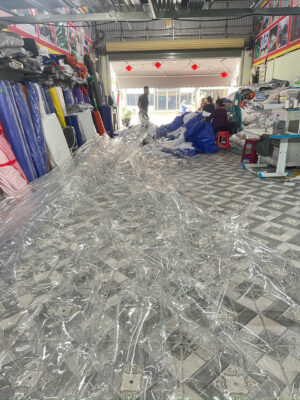 Bạt nhựa trong suốt che nắng mưa ở Thanh Hoá