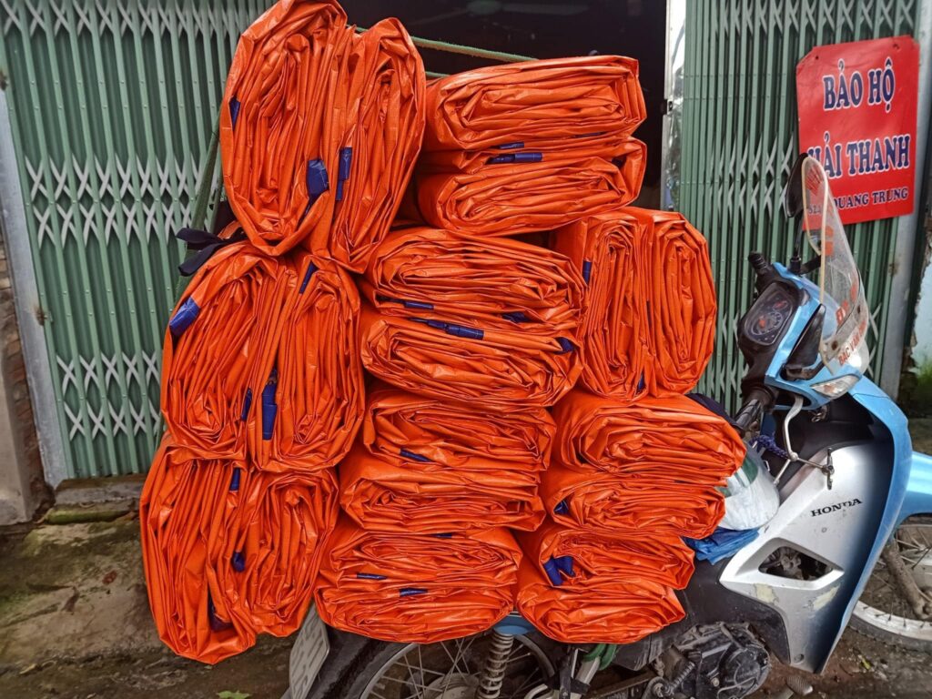 Bạt nhựa xanh cam Thanh Hoá