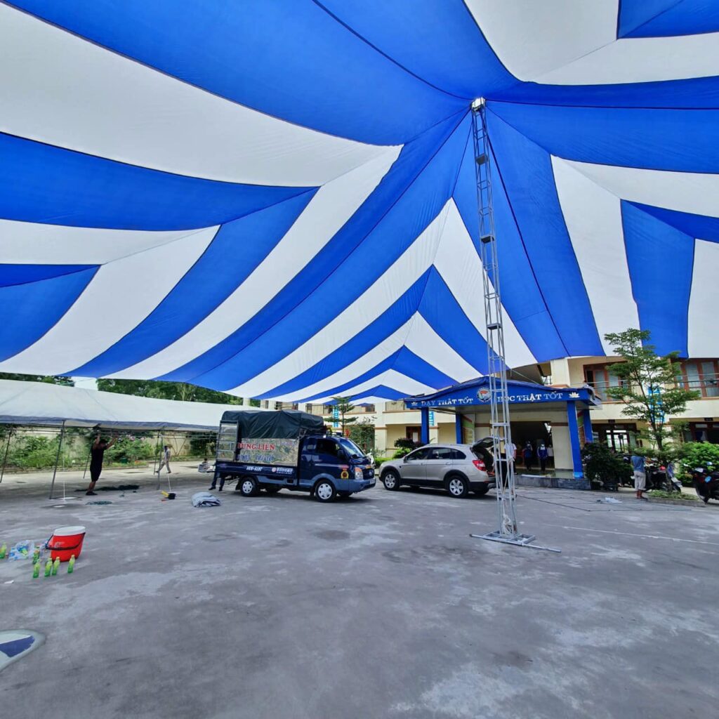 Dù vuông che nắng sự kiện sân trường học ở Thanh Hoá Dù vuông che nắng sự kiện sân trường học ở Thanh Hoá