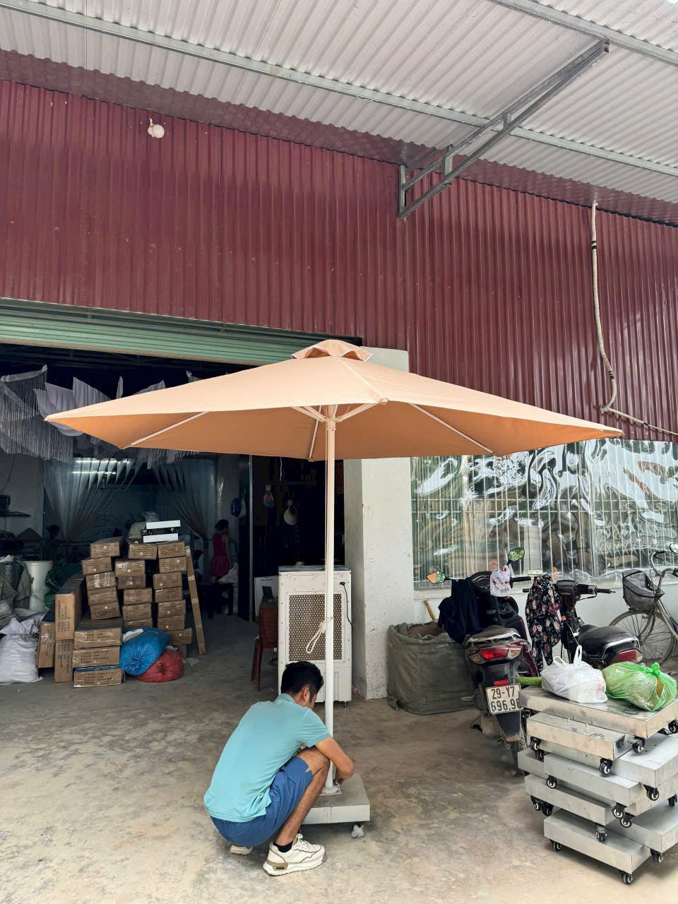 Ô dù đúng tâm đường kính 3m tại Thanh Hoá Ô dù đúng tâm đường kính 3m tại Thanh Hoá