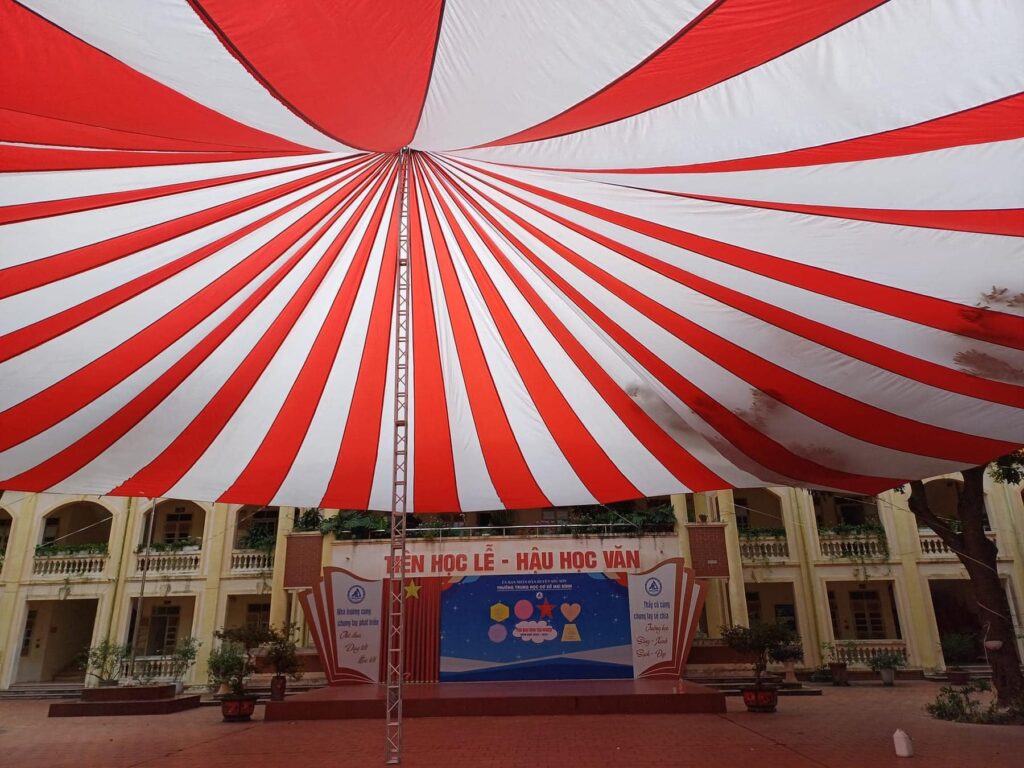 Dù che sự kiện sân trường học ở Thanh Hoá Dù che sự kiện sân trường học ở Thanh Hoá