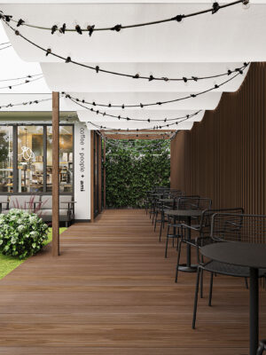 Bạt che nắng quán cafe, nhà hàng ở Thanh Hoá