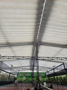 Mái bạt che nắng sân Pickleball Thanh Hoá Mái bạt che nắng sân Pickleball Thanh Hoá