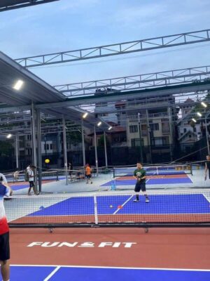 Mái bạt che nắng sân Pickleball Thanh Hoá
