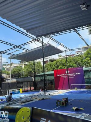 Mái bạt che nắng sân Pickleball Thanh Hoá