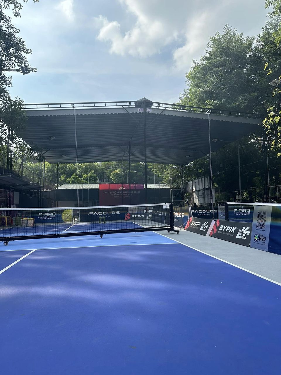 Mái bạt che nắng sân Pickleball Thanh Hoá Mái bạt che nắng sân Pickleball Thanh Hoá