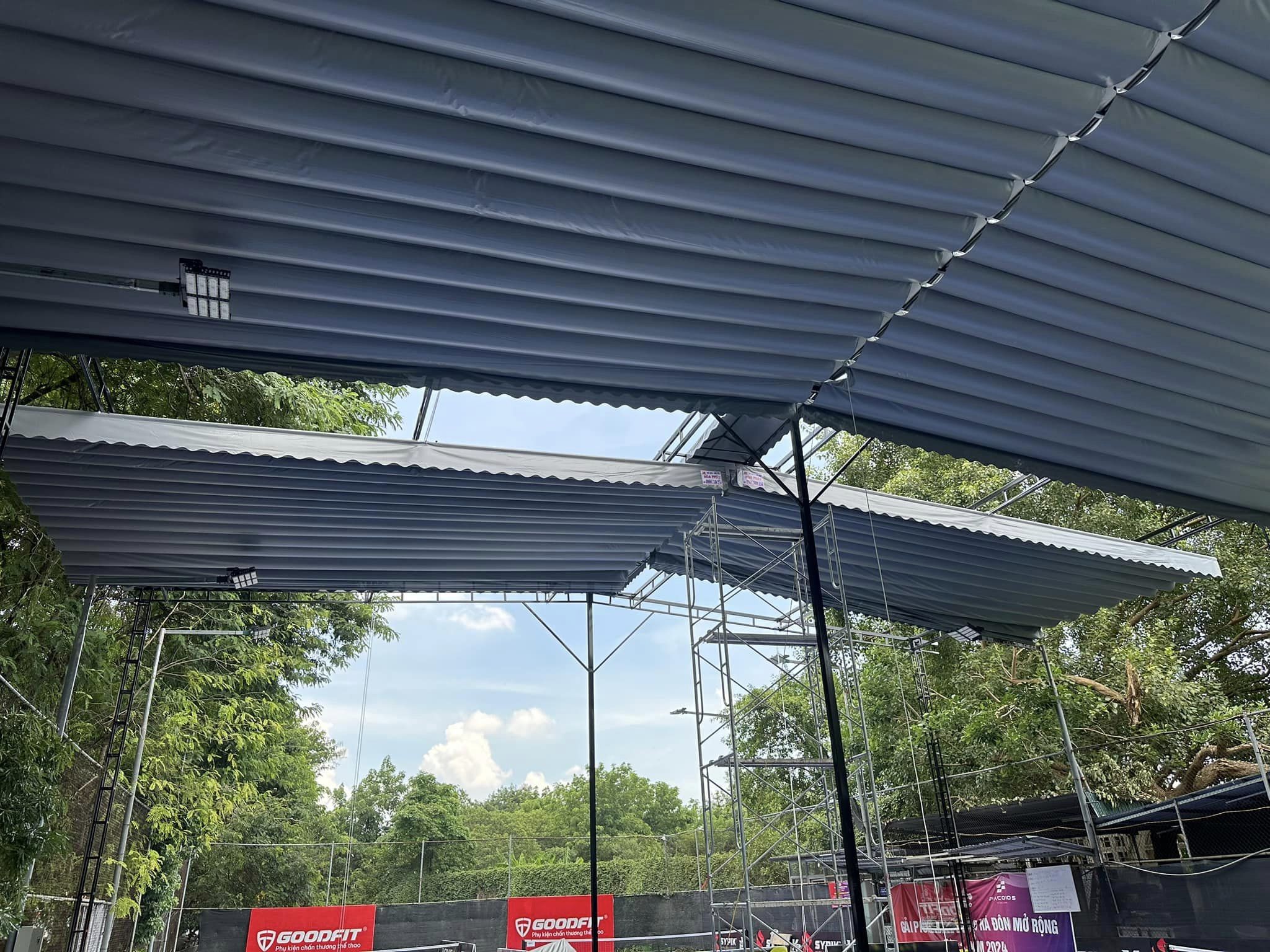 Mái bạt che nắng sân Pickleball Thanh Hoá Mái bạt che nắng sân Pickleball Thanh Hoá