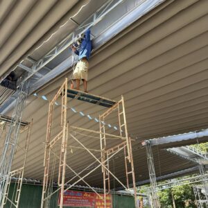 Thi công bạt kéo ngoài trời ở Thanh Hoá