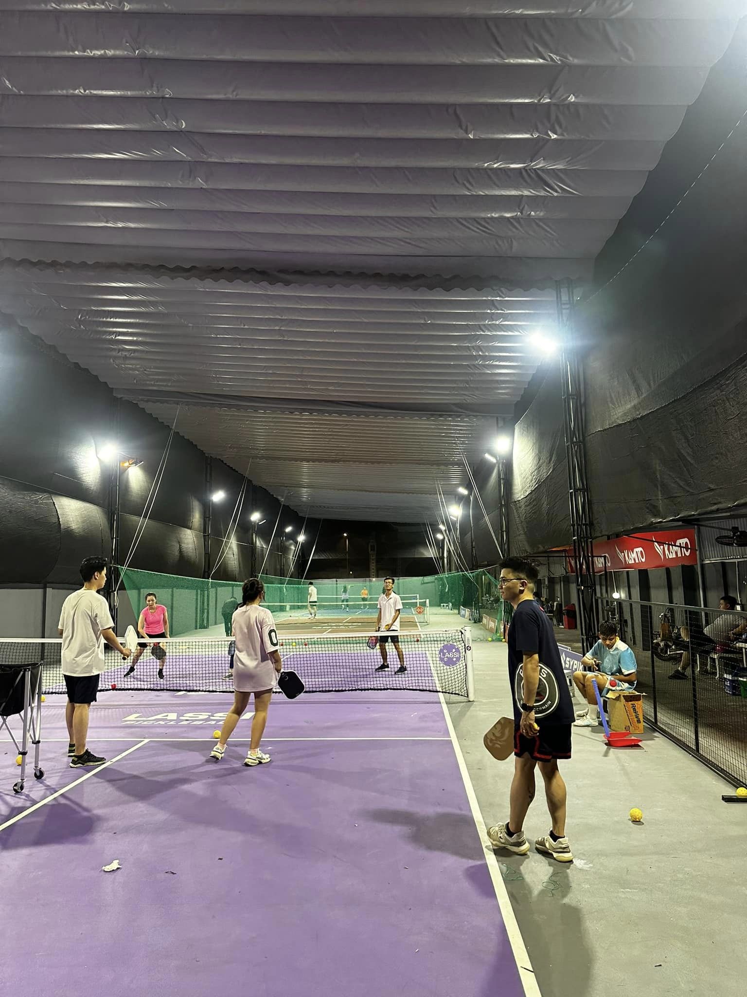 Mái bạt che nắng sân Pickleball Thanh Hoá Mái bạt che nắng sân Pickleball Thanh Hoá