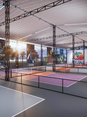 Mái bạt che nắng sân Pickleball Thanh Hoá