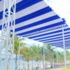 Bạt mái xếp lượng sóng che nắng mưa ở Thanh Hoá