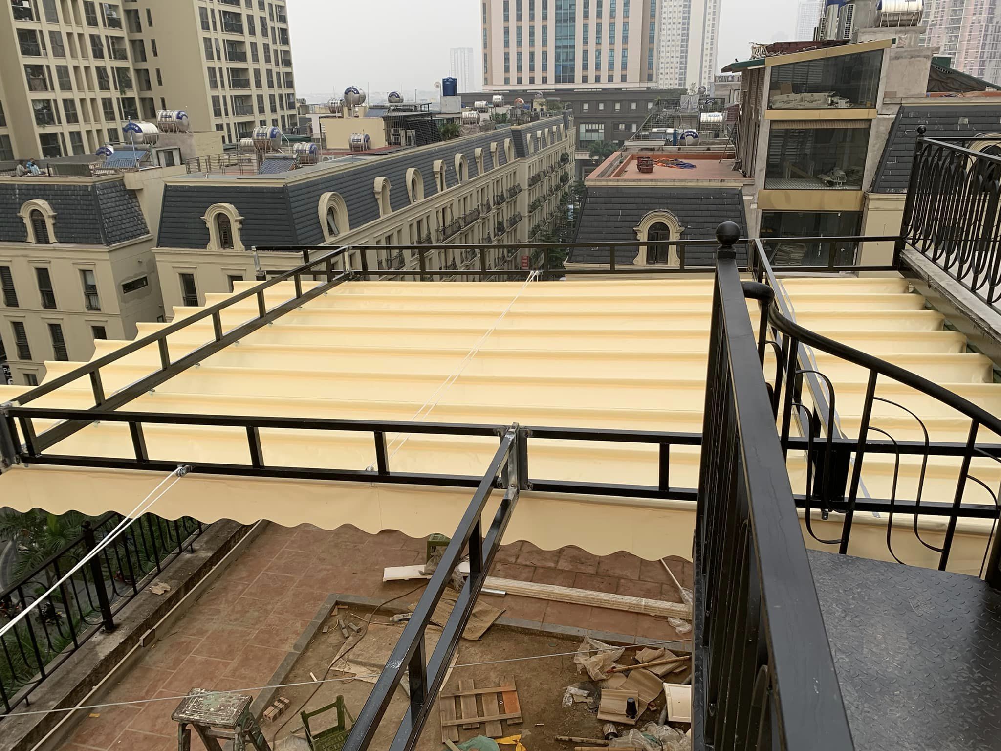 Bạt kéo ngoài trời sân thượng ở Thanh Hoá Bạt kéo ngoài trời sân thượng ở Thanh Hoá