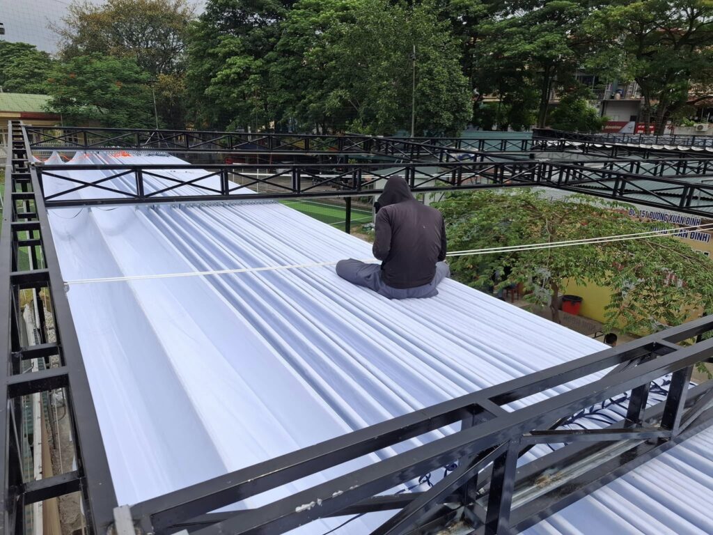 Thi công bạt kéo ngoài trời ở Thanh Hoá Thi công bạt kéo ngoài trời ở Thanh Hoá