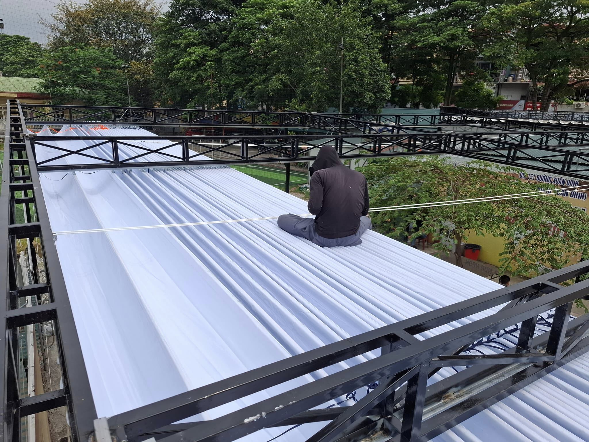 Thi công bạt kéo ngoài trời ở Thanh Hoá Thi công bạt kéo ngoài trời ở Thanh Hoá