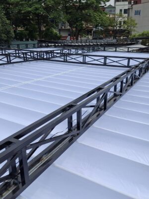 Bạt mái xếp lượn sóng tại Thanh Hoá