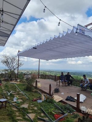 Bạt mái xếp lượn sóng tại Thanh Hoá