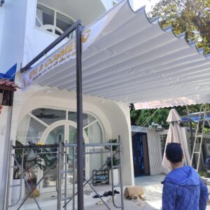 Bạt mái xếp lượn sóng tại Thanh Hoá