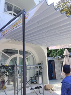 Bạt mái xếp lượn sóng tại Thanh Hoá