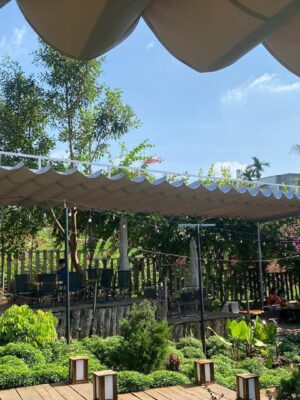 Bạt che nắng mưa sân vườn ngoài trời ở Thanh Hoá