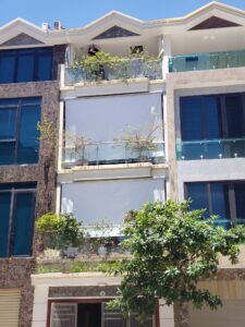 Mành bạt che nắng mưa ngoài trời ở Hoằng Hoá