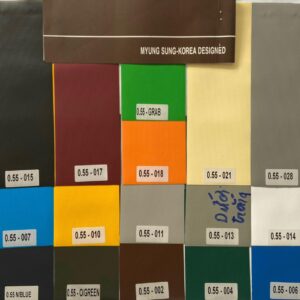 Mã màu bạt pvc làm bạt xếp lượn sóng Thanh Hoá