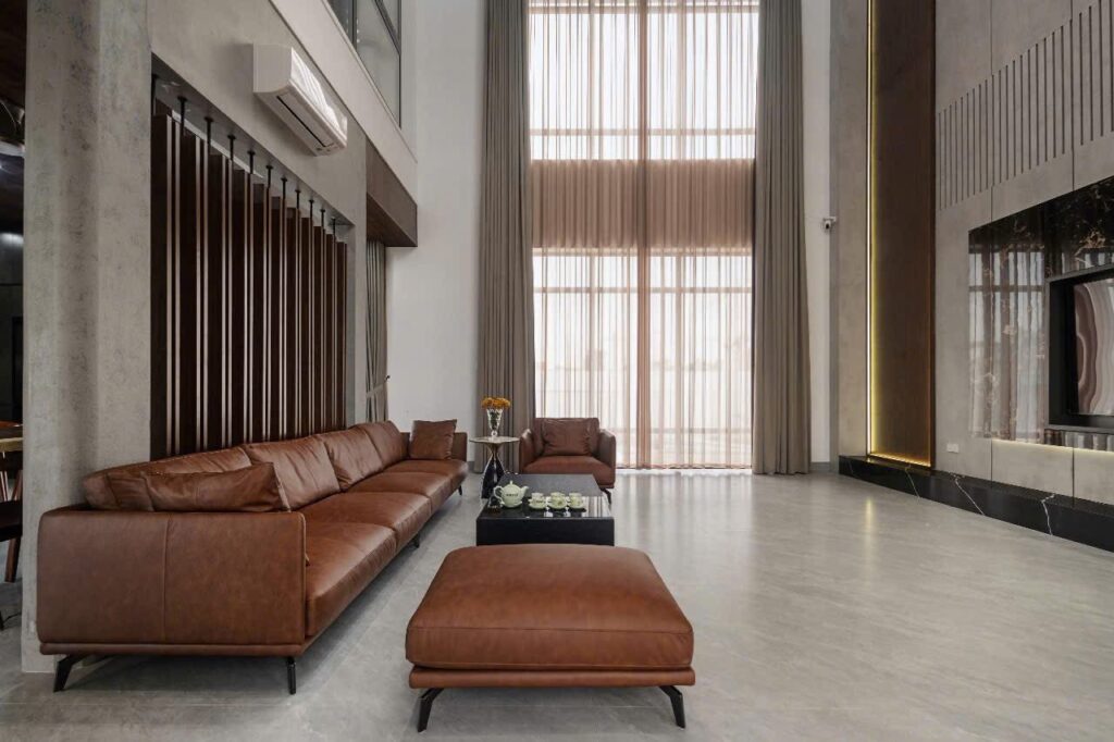 Rèm che cửa phòng khách thông tầng Thanh Hoá Rèm che cửa phòng khách thông tầng Thanh Hoá