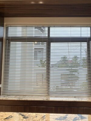 Rèm sáo nhôm phòng khách Thanh Hoá