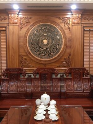 Rèm sáo gỗ phòng khách Thanh Hoá