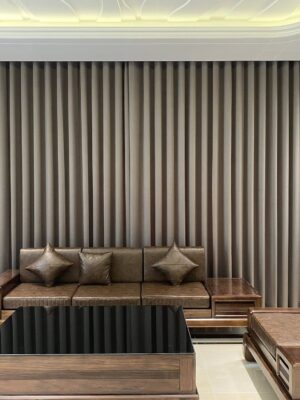 Rèm vải 2 lớp lắp đặt phòng khách ở Thanh Hoá