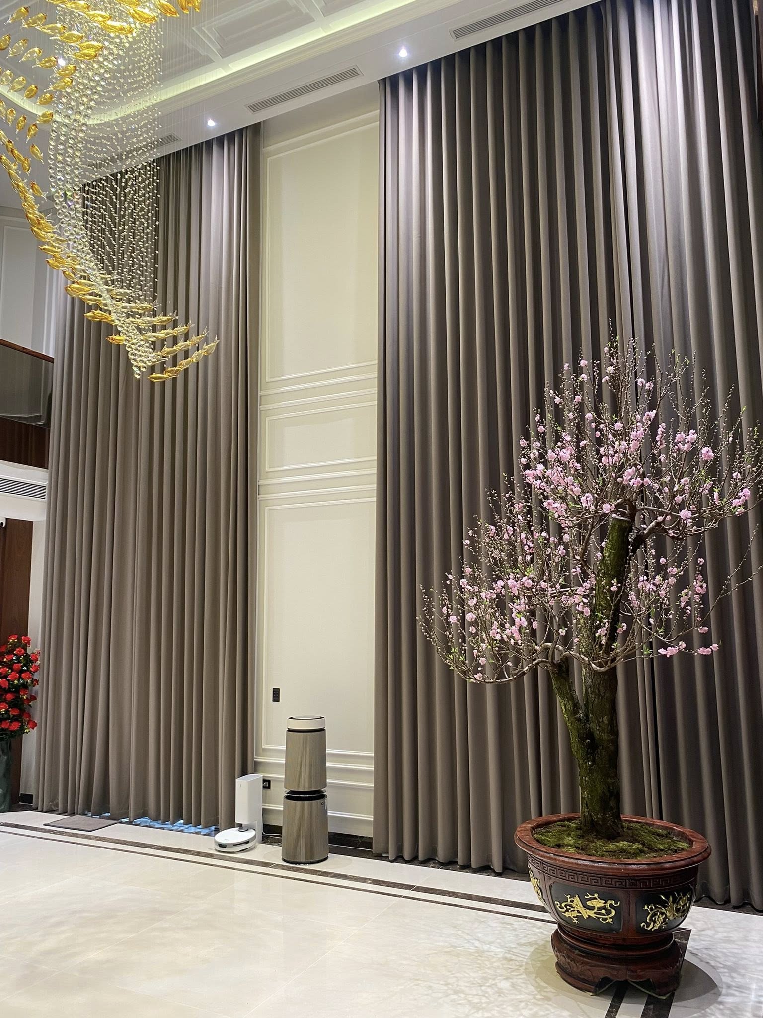 Rèm che cửa phòng khách thông tầng Thanh Hoá Rèm che cửa phòng khách thông tầng Thanh Hoá