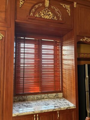 Công trình rèm sáo gỗ ở Thanh Hoá