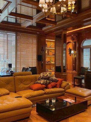 Rèm sáo gỗ thanh Hoá phòng khách