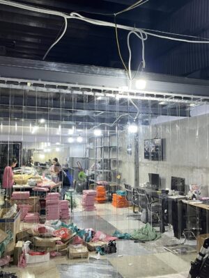 Rèm nhựa PVC ngặn lạnh điều hoà ở Triệu Sơn