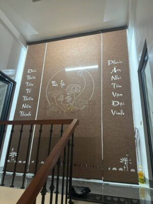 Rèm Roman Thanh Hoá lắp đặt phòng thờ