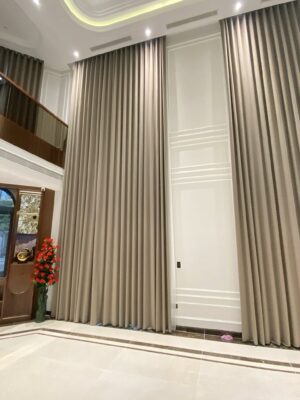 Mẫu rèm vải lắp đặt thông tầng tại Thanh Hoá