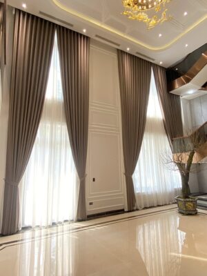 Rèm vải lắp đặt thông tầng ở Thanh Hoá