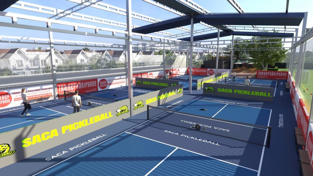 Bạt xếp lượn sóng sân pickleball ở Thanh Hoá Bạt xếp lượn sóng sân pickleball ở Thanh Hoá