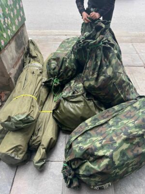 Vải bạt dù rằn ri quân đội