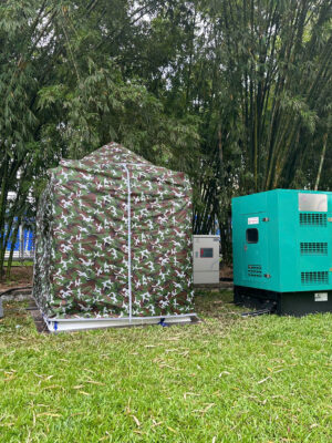 Bạt dù quân đội làm che nắng mưa