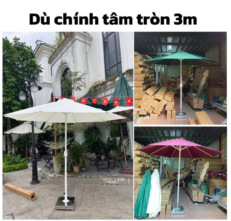 Ô dù chính tâm 3m ở Nghi Sơn Ô dù chính tâm 3m ở Nghi Sơn